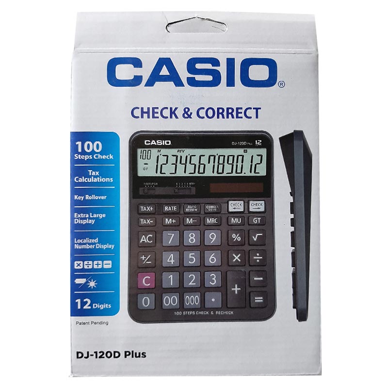 ماشین حساب کاسیو مدل DJ-120D Plus