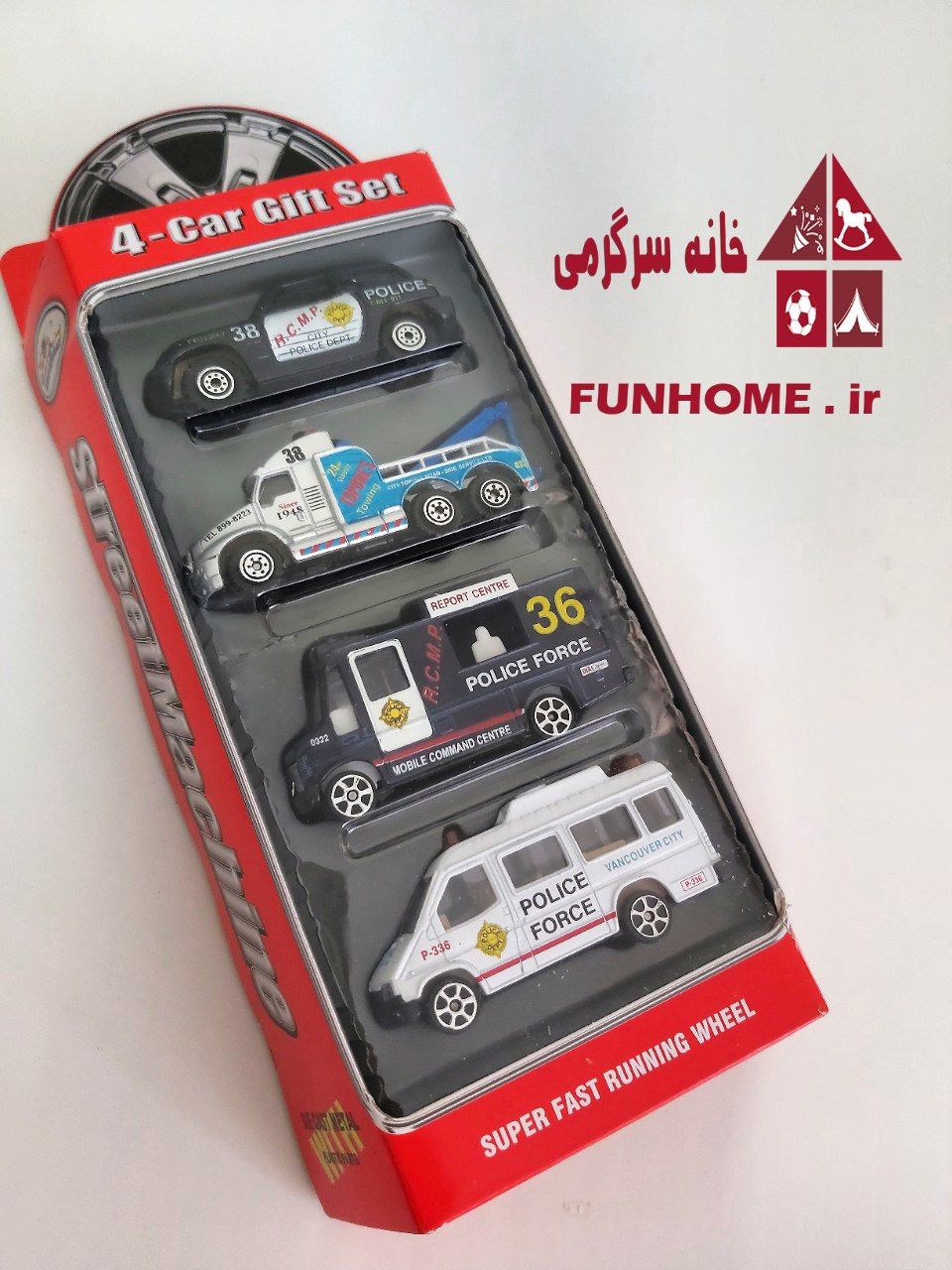 ست ماشین فلزی 4 تایی