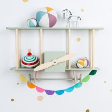 شلف دیواری اتاق کودک – مدل هواپیما