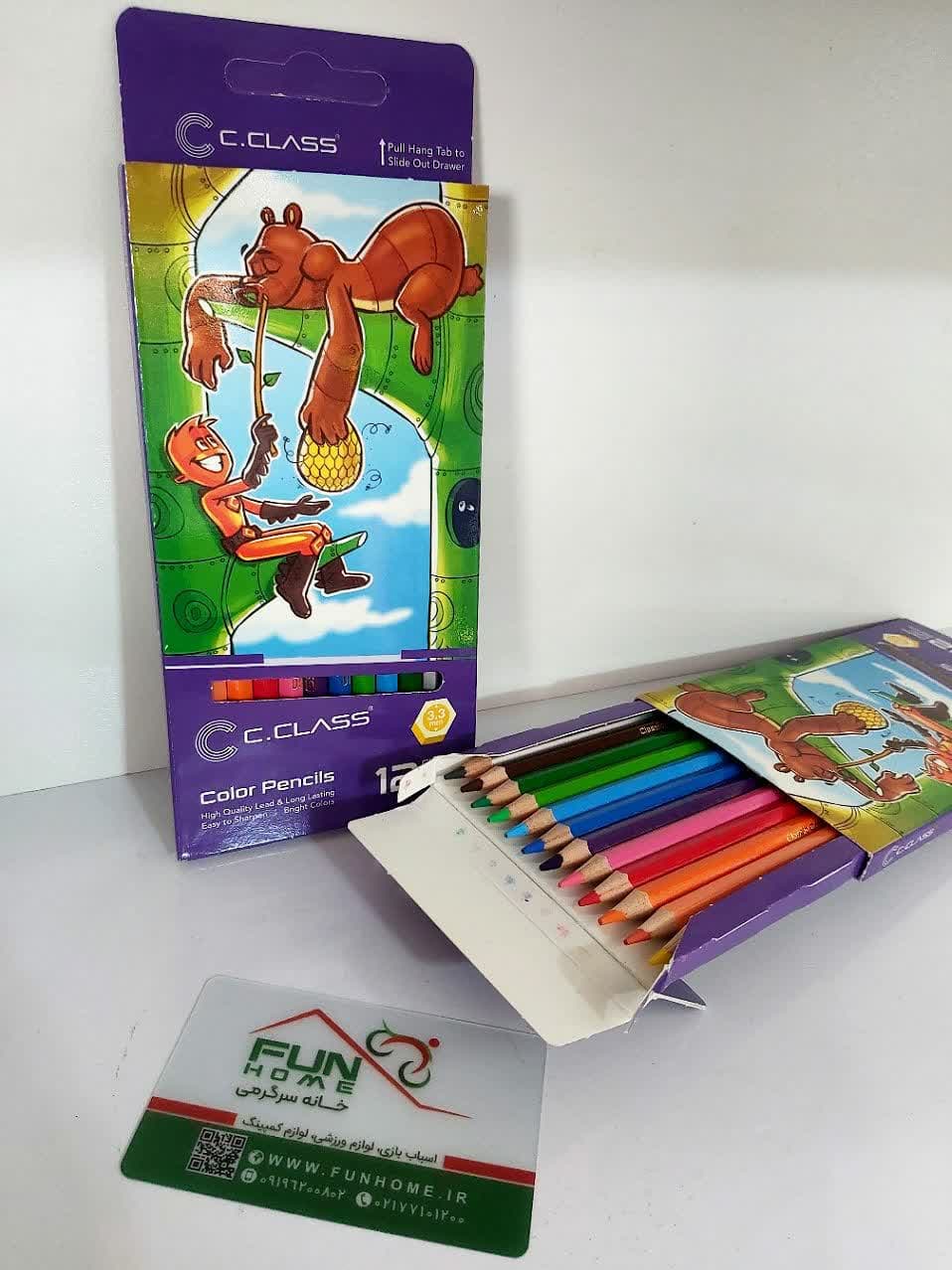 photo_۲۰۲۳-۰۸-۰۶_۱۳-۰۱-۵۷ مداد رنگی ۱۲ رنگ سی.کلاس