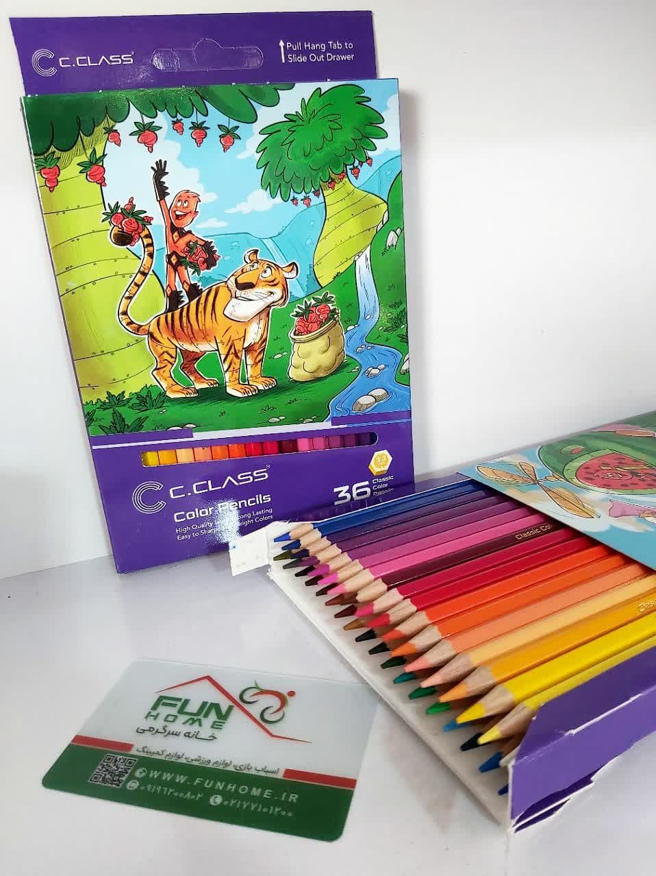 مداد رنگی سی.کلاس ۳۶ رنگ