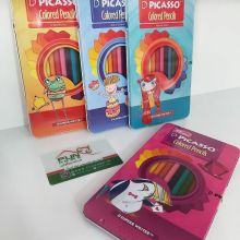 مداد رنگی جعبه فلزی پیکاسو