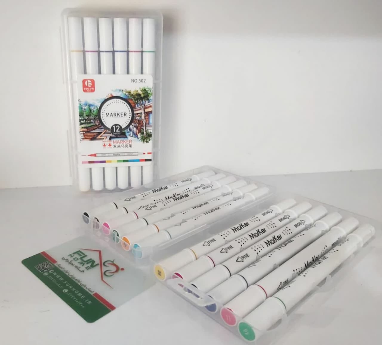 photo_۲۰۲۳-۰۸-۰۶_۱۷-۵۴-۱۰ ماژیک ۱۲ رنگ Marker